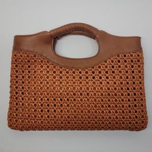 Anthropologie Morgan Woven Crossbody Handbag